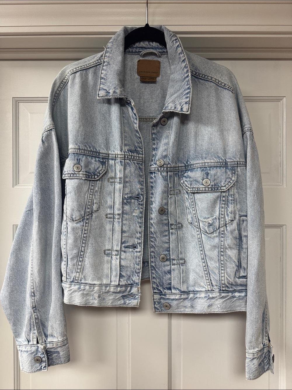 Like new oversized American Eagle Outfitters Light Blue Denim Jacket